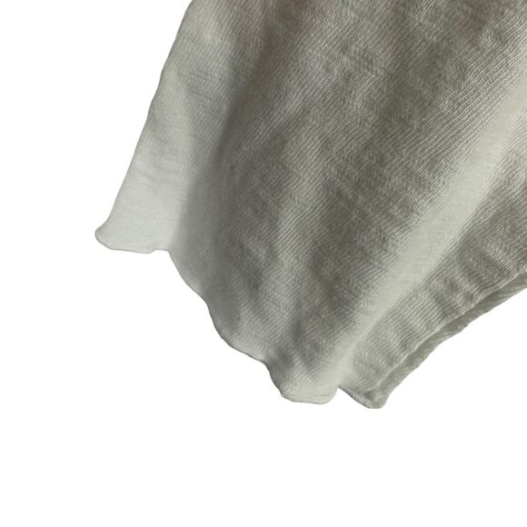 Fenini Women's White Linen Top‎ Tunic Size Small Lagenlook Pullover Pockets USA - Picture 5 of 9
